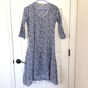 🏈Cosmo SYR Blue fish dress sz M